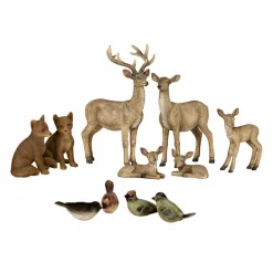 Weihnachtsfiguren^LOBERON Waldtier 11er Set Pluvet