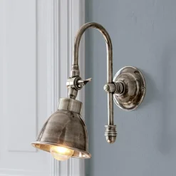 Wandlampen|Wandlampen^LOBERON Wandlampe Gemma antiksilber