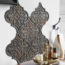 Wandobjekte|Dekoration^LOBERON Wandornament 6er Set Halira antikschwarz