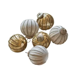 Weihnachtskugeln^LOBERON Weihnachtskugel 6er Set Shaela