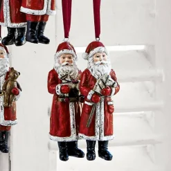 Christbaumschmuck^LOBERON Weihnachtsmann 6er Set Corvin