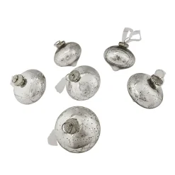 Weihnachtskugeln^LOBERON Weihnachtsschmuck 6er Set Cheshire silber
