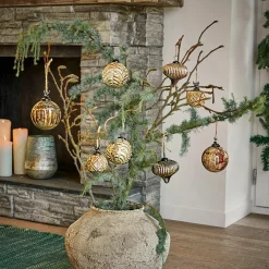 Weihnachtskugeln|Weihnachtstischdeko^LOBERON Weihnachtsschmuck 4er Set Donia