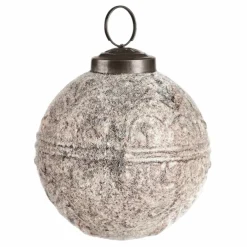 Weihnachtskugeln^LOBERON Weihnachtsschmuck 6er Set Quirat weiß