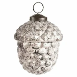 Weihnachtskugeln^LOBERON Weihnachtsschmuck 6er Set Quirat weiß