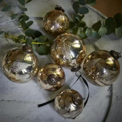 Weihnachtskugeln^LOBERON Weihnachtsschmuck 6er Set Tristan