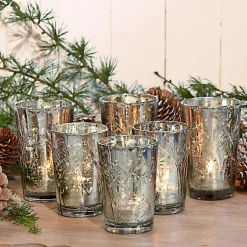 Weihnachtliche Deko-Objekte^LOBERON Windlichter 6er Set Latona